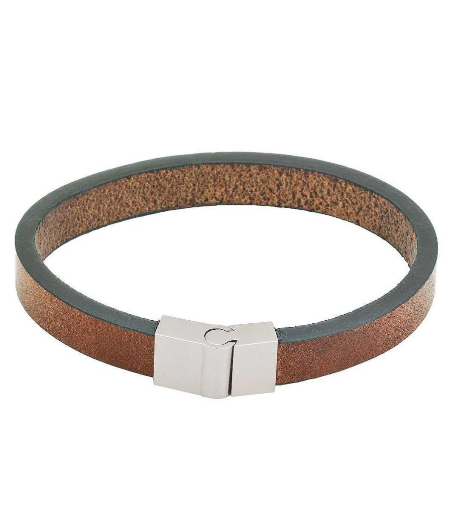 Armband Edblad Smycken, Halsband, Armband, Örhängen | Edblad Lewis Bracelet Leather Brown