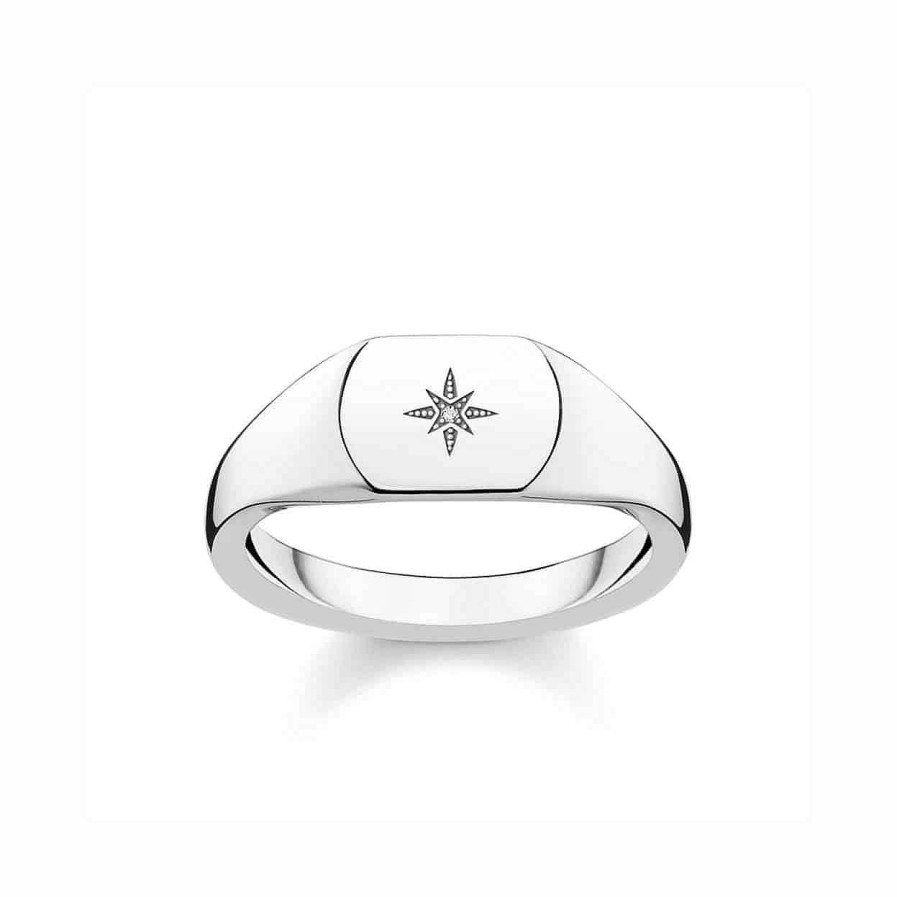 Ringar Thomas Sabo Smycken, Halsband | Thomas Sabo Ring Vintage Star Diamond Tr0038-725-14