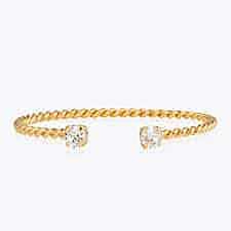 Armband Caroline Svedbom Smycken | Caroline Svedbom Armband Mini Twisted Bracelet / Crystal Guld