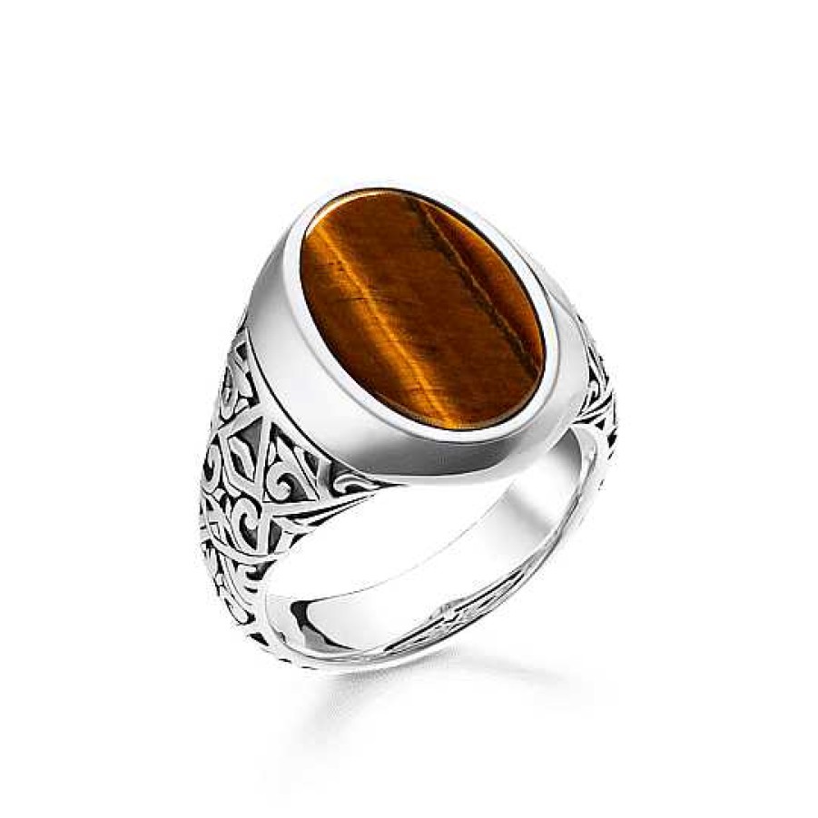 Ringar Thomas Sabo Smycken, Halsband | Thomas Sabo Ring Tiger'S Eye Tr2242-826-2