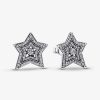 Orhangen Pandora smycken, Berlock, Ringar | Pandora Celestial Asymmetric Star Stud Earrings 292415C01