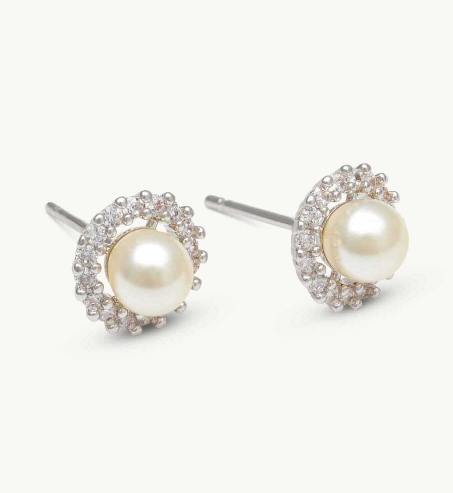 Orhangen Lily and Rose Smycken | Lily And Rose Colette Pearl Stud Earrings Ivory Pearl