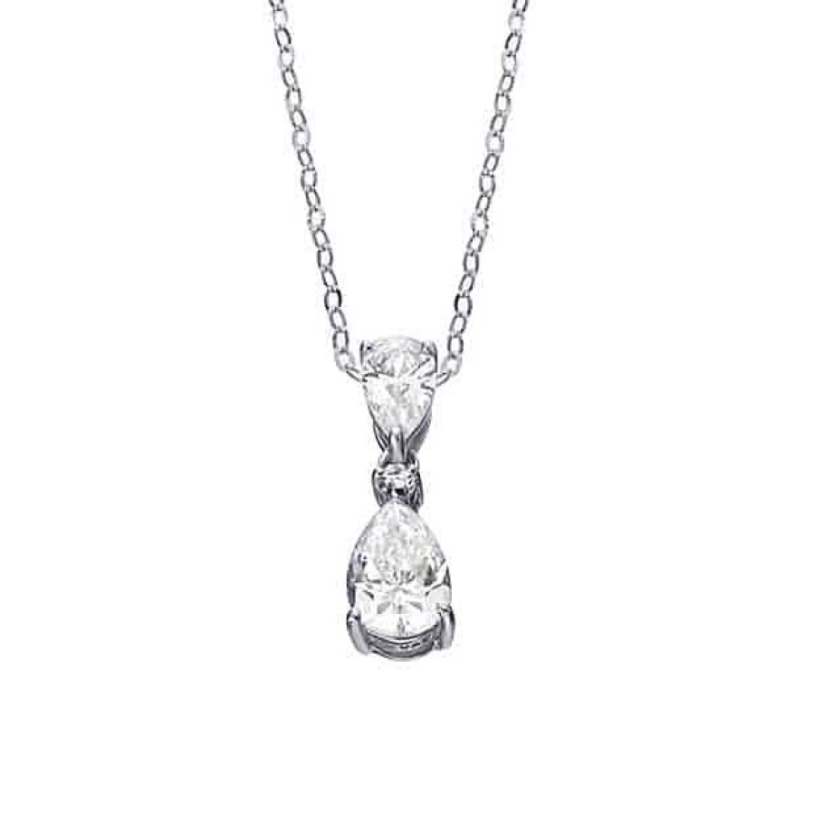 Halsband Vidal&Vidal | Vidal & Vidal Necklace Silver Tear Zirkonia Guld