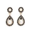 Orhangen Lily and Rose Smycken | Lily And Rose Petite Sofia Earrings Ivory Pearl / Jet (Gold)