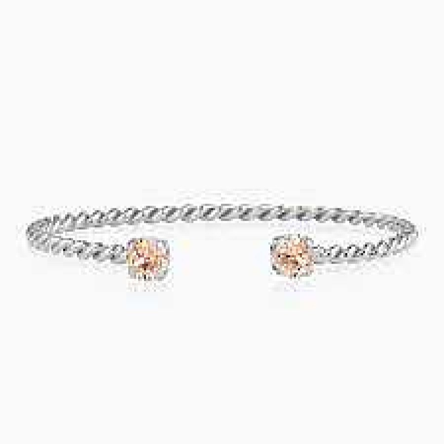 Armband Caroline Svedbom Smycken | Caroline Svedbom Armband Mini Twisted Bracelet / Light Peach Guld