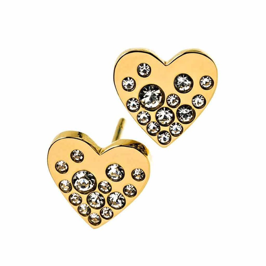 Orhangen Edblad Smycken, Halsband, Armband, Örhängen | Edblad Sparkle Heart Studs Gold