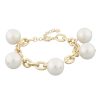 Armband Snö of Sweden Smycken, Örhängen, Armband | Sno Of Sweden Paola Charm Brace G/White 1066-4800362