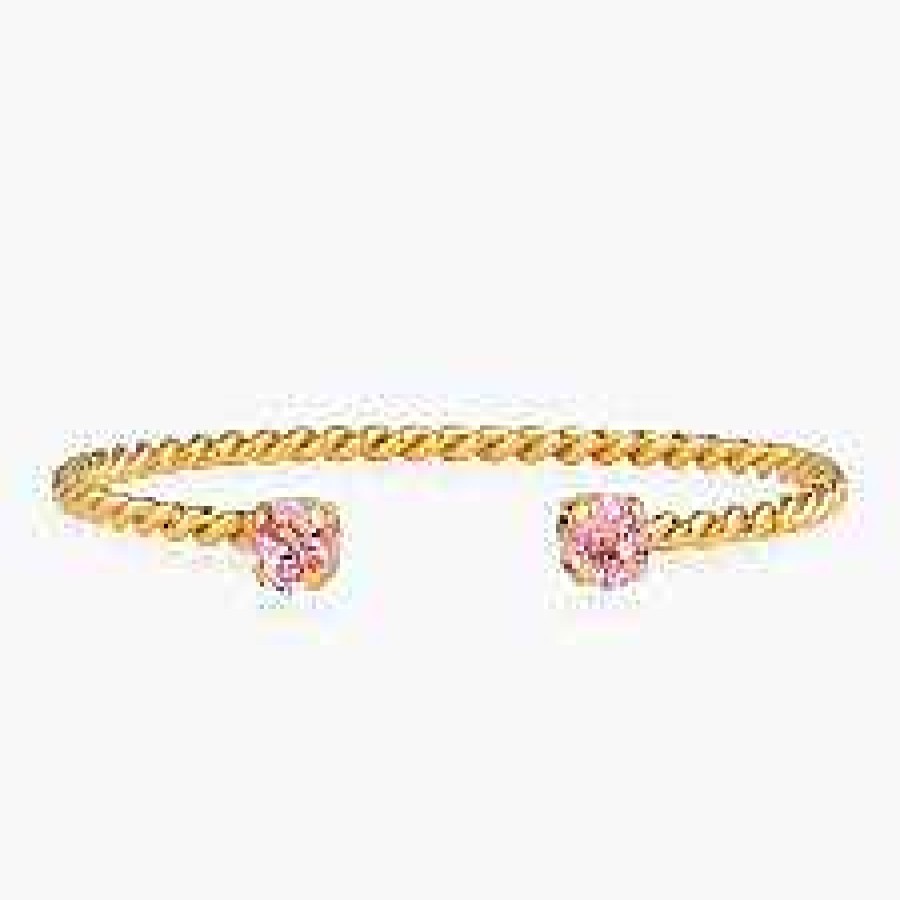 Armband Caroline Svedbom Smycken | Caroline Svedbom Armband Mini Twisted Bracelet / Light Rose Guld