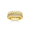 Ringar Thomas Sabo Smycken, Halsband | Thomas Sabo Ring Leaves Crown Gold Tr2282-414-14