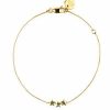 Armband Syster P Smycken | Syster P Snap Bracelet Plain Triple Star Gold