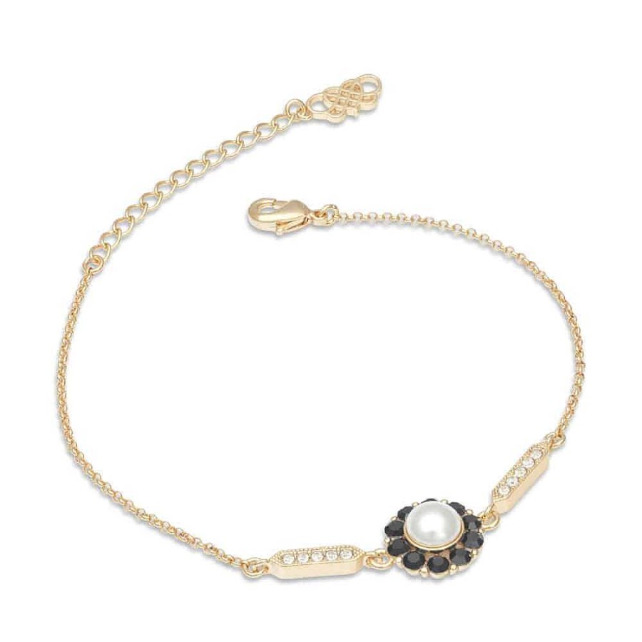 Armband Lily and Rose Smycken | Lily And Rose Miss Sofia Bracelet Ivory Pearl / Jet (Gold)