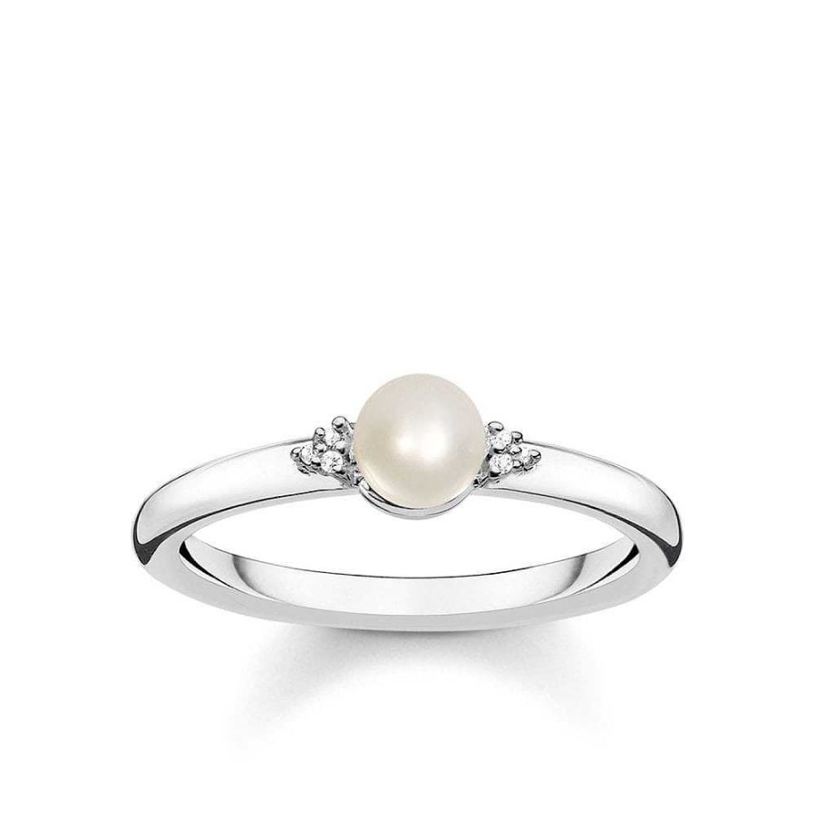 Ringar Thomas Sabo Smycken, Halsband | Thomas Sabo Ring Med Diamanter Och Parla Tr0039-765-14