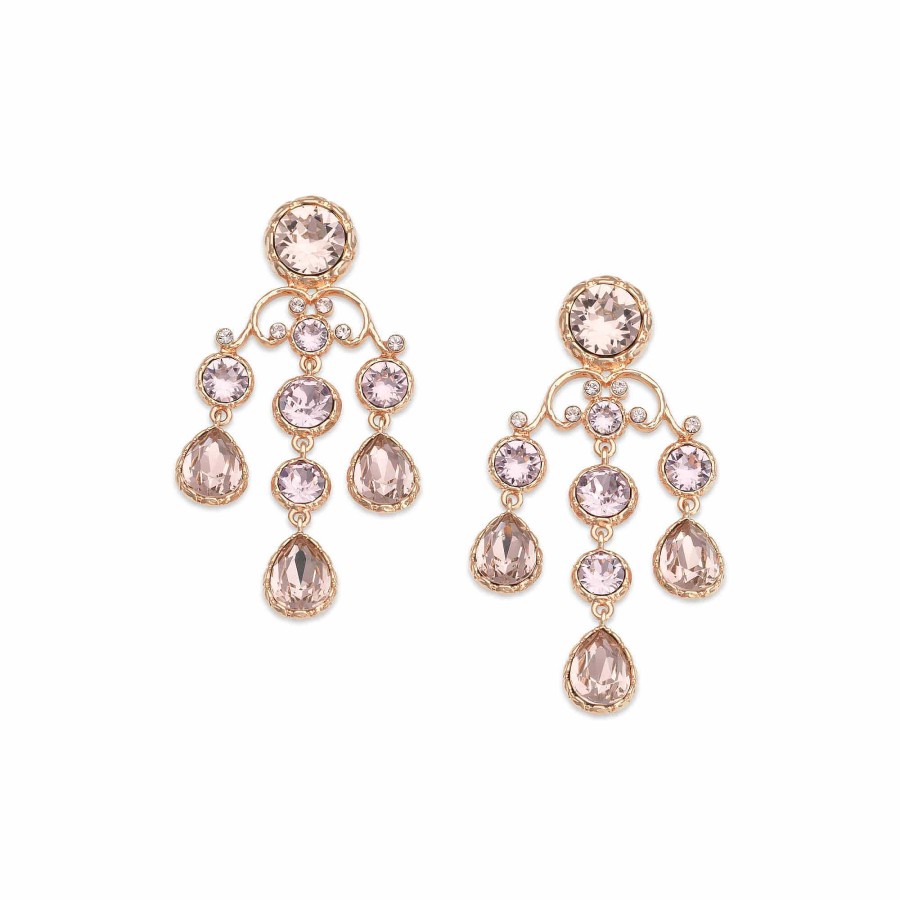 Orhangen Lily and Rose Smycken | Lily And Rose Victoria Earrings - Light Amethyst / Vintage Rose