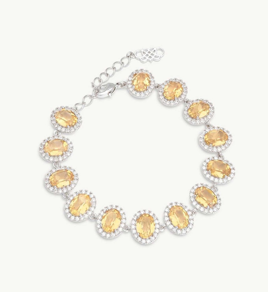 Armband Lily and Rose Smycken | Lily And Rose Luna Bracelet Golden Brown Topaz