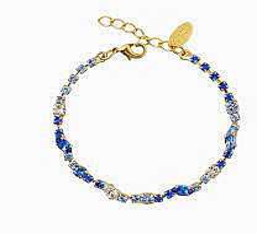 Armband Caroline Svedbom Smycken | Caroline Svedbom Antonia Bracelet / Blue Combo Guld