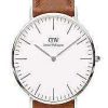 Klockor Daniel Wellington Klockor | Daniel Wellington Klocka Classic Durham 40 Vit Brun Dw00100110