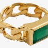 Ringar Syster P Smycken | Syster P Harvey Stone Ring Gold Green Onyx