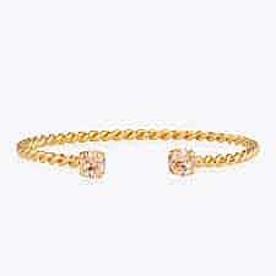 Armband Caroline Svedbom Smycken | Caroline Svedbom Armband Mini Twisted Bracelet / Light Peach Guld