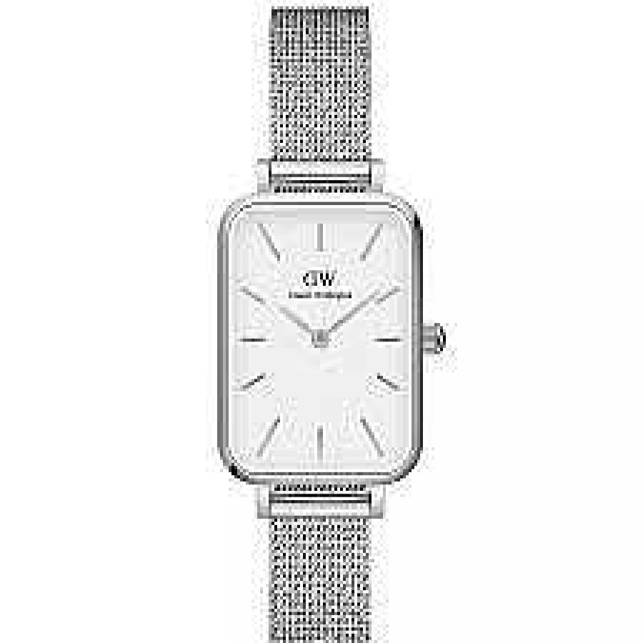 Klockor Daniel Wellington Klockor | Daniel Wellington Klocka Quadro Pressed Sterling Dw00100438