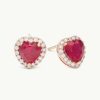 Orhangen Lily and Rose Smycken | Lily And Rose Delphine Stud Earrings Pink Ruby