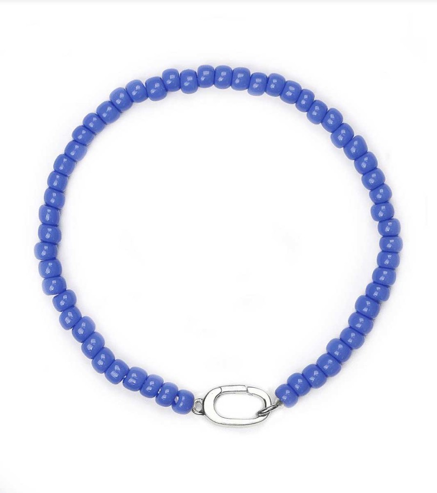 Armband Syster P Smycken | Syster P Santa Monica Bead Bracelet Silver Blue