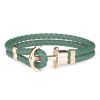 Armband Paul Hewitt Smycken | Paul Hewitt Phrep Gold Anchor Bracelet Green