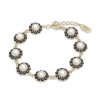 Armband Lily and Rose Smycken | Lily And Rose Sofia Bracelet Ivory Pearl / Jet (Gold)