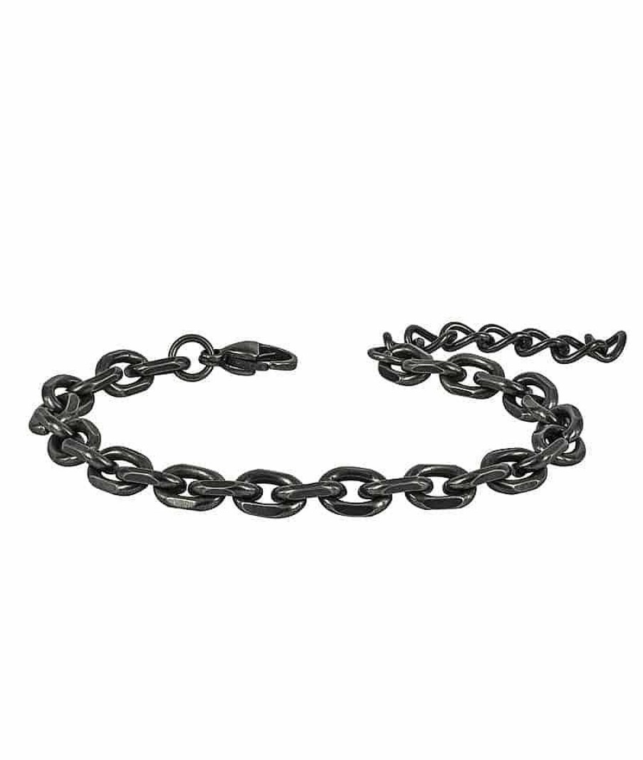 Armband Arock Smycken | Arock Charlie Chain Armband Svart Antik