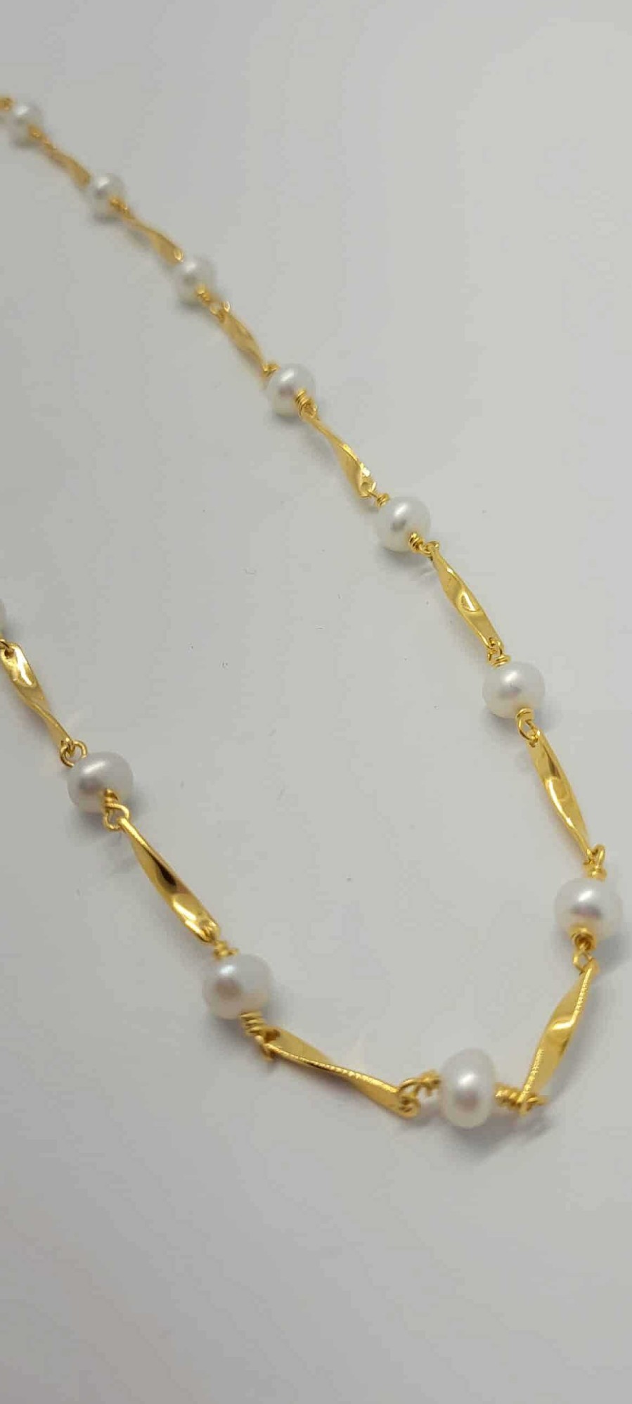 Ringar Syster P Smycken | Syster P Twisted Pearl Halsband Guld