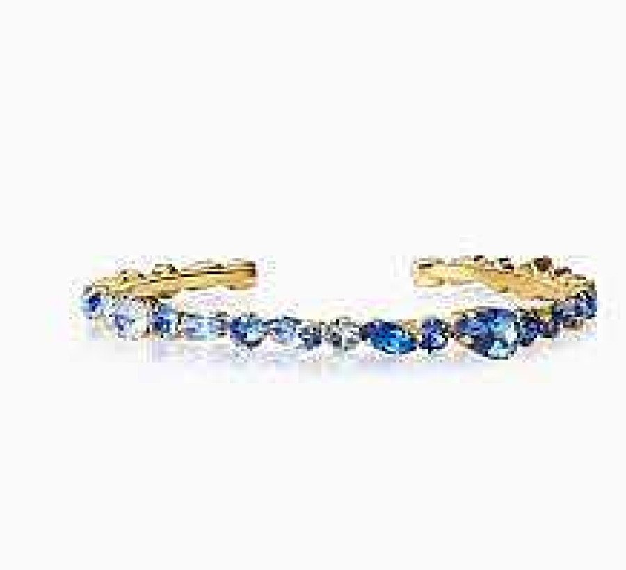 Armband Caroline Svedbom Smycken | Caroline Svedbom Antonia Bangle / Blue Combo Guld