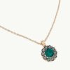 Halsband Lily and Rose Smycken | Lily And Rose Sofia Necklace Emerald / Black Diamond