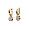 Orhangen Sägen | Sagen Swedish Grace Golden Rotate Earrings - Vandbart Motiv G2Eh