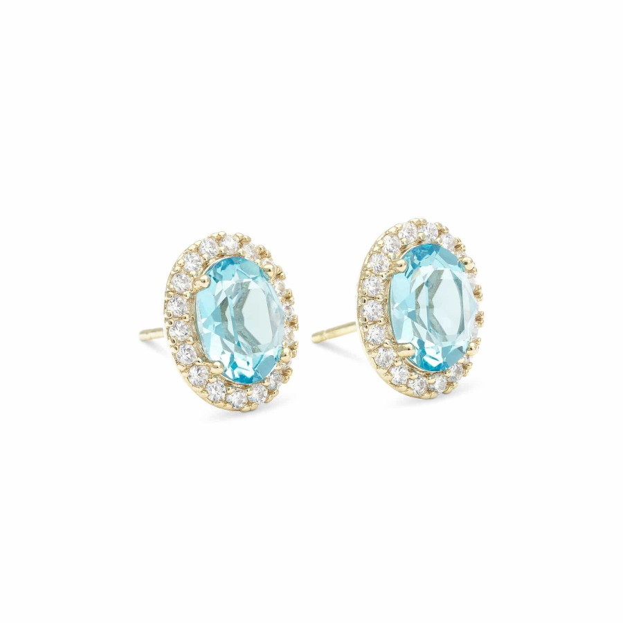 Orhangen Lily and Rose Smycken | Lily And Rose Luna Earrings - Aquamarine