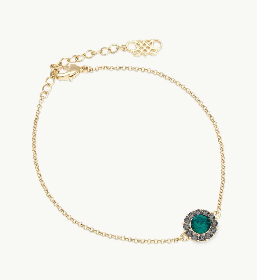 Armband Lily and Rose Smycken | Lily And Rose Celeste Bracelet Emerald / Black Diamond