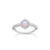 Ringar Thomas Sabo Smycken, Halsband | Thomas Sabo Ring Opalfargad Sten Skimrande Rosa Tr2344-166-7