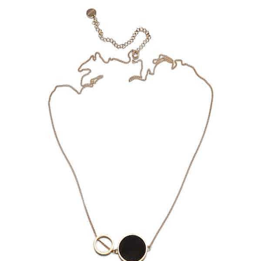 Halsband Sägen | Sagen Luna Eclipse Golden Necklace Gst10Nmc