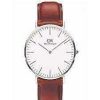 Klockor Daniel Wellington Klockor | Daniel Wellington Klocka Classic Durham 36 Vit Brun Dw00100144-2