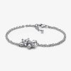 Armband Pandora smycken, Berlock, Ringar | Pandora Sparkling Herbarium Cluster Chain Bracelet 592398C01