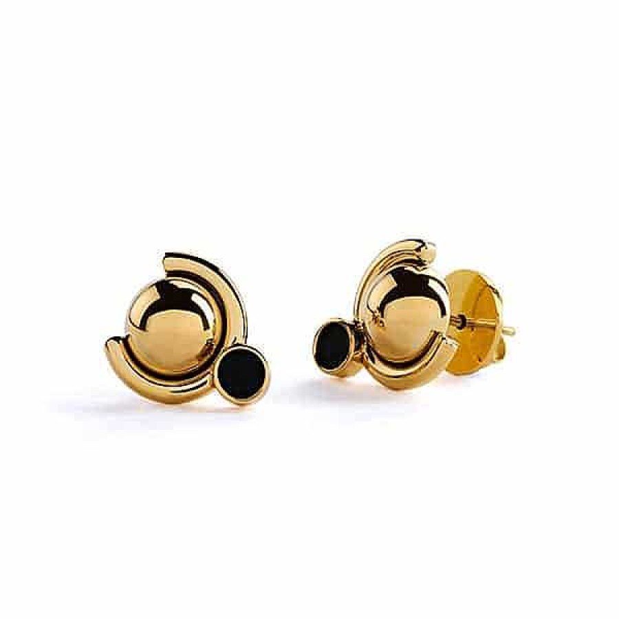 Orhangen Sägen | Sagen Satellite Earrings 4 Golden Earrings Gst12E4