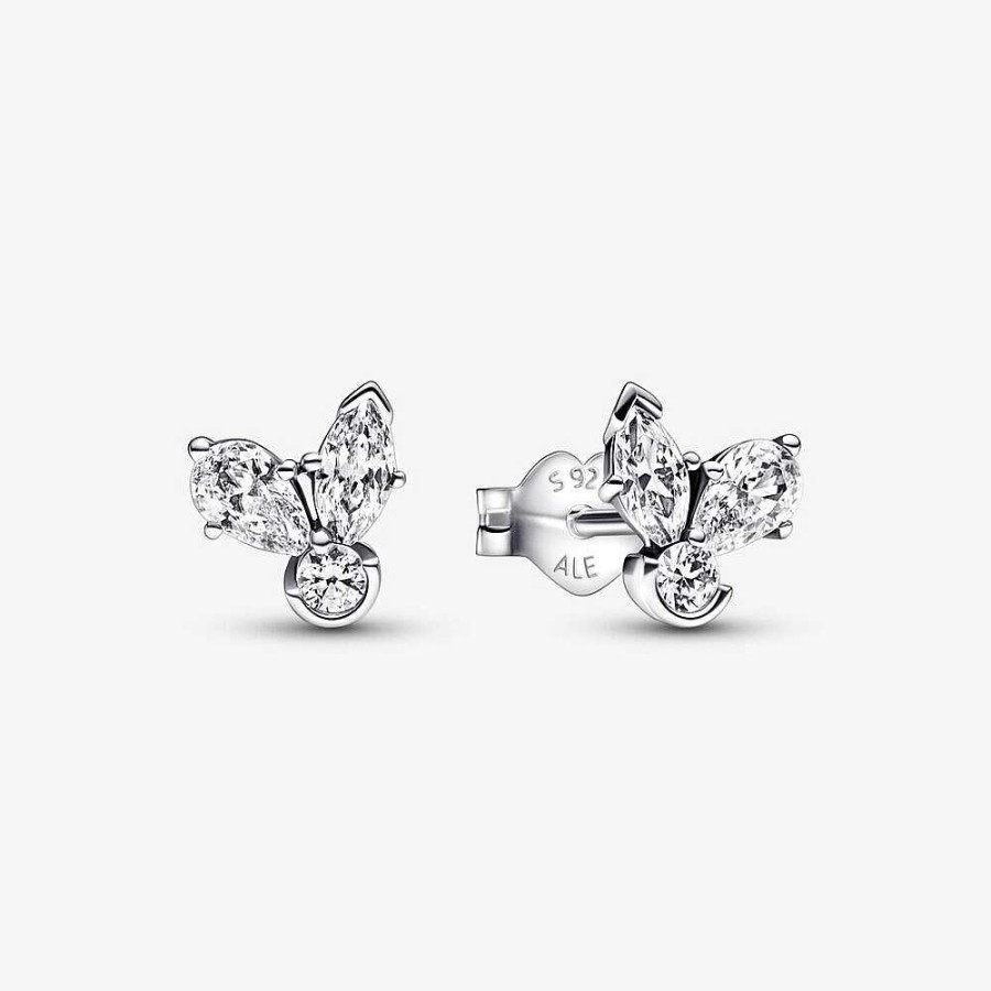 Orhangen Pandora smycken, Berlock, Ringar | Pandora Sparkling Herbarium Cluster Stud Earrings 292406C01