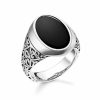 Ringar Thomas Sabo Smycken, Halsband | Thomas Sabo Ring Black Tr2242-698-11