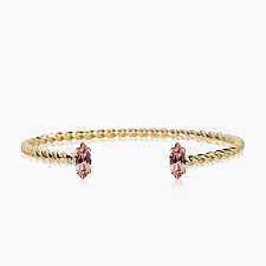 Armband Caroline Svedbom Smycken | Caroline Svedbom Petite Navette Bracelet / Light Rose Guld