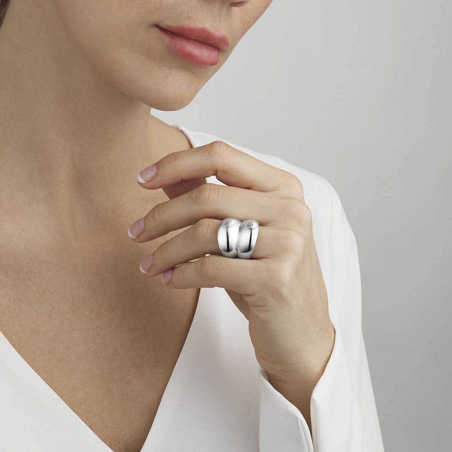 Ringar Georg Jensen Smycken | Georg Jensen Curve Ring 20000023