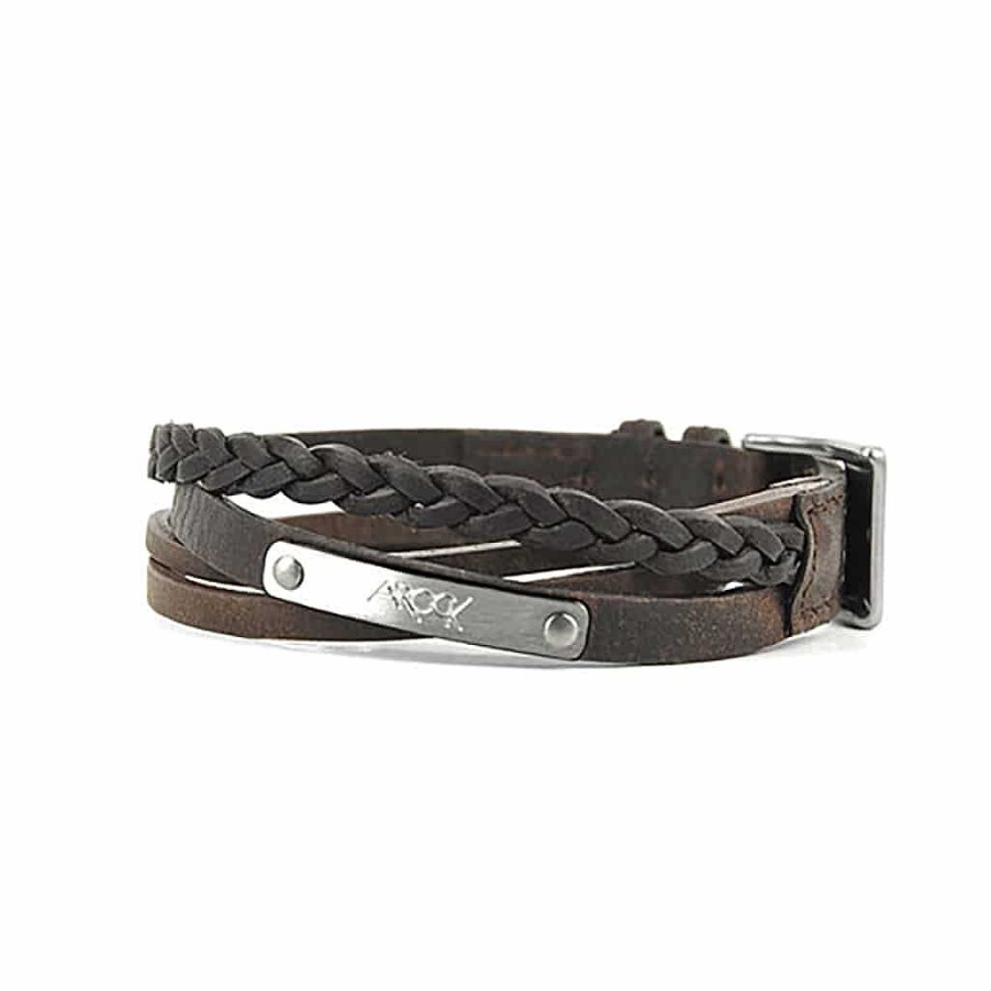 Armband Arock Smycken | Arock Herrsmycken Icon Armband Brunt