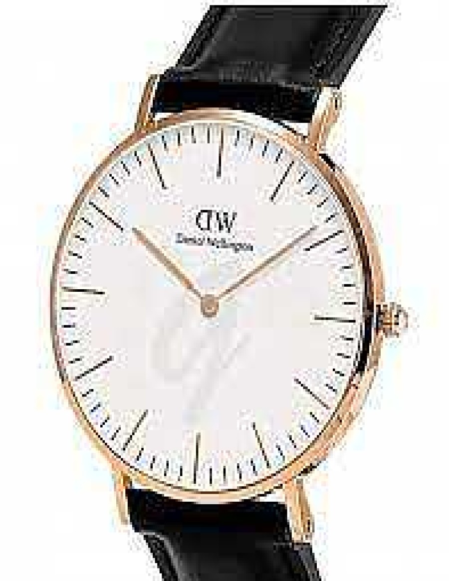 Klockor Daniel Wellington Klockor | Daniel Wellington Klocka Classic Sheffield 40 Vit Svart Dw0107